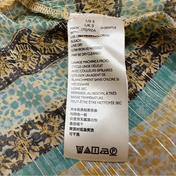 FREE PEOPLE Aliyah boho blousy tunic top, S. - Picture 8 of 8